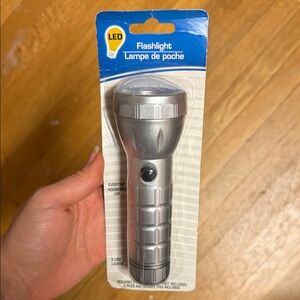 Silver LED Flashlight